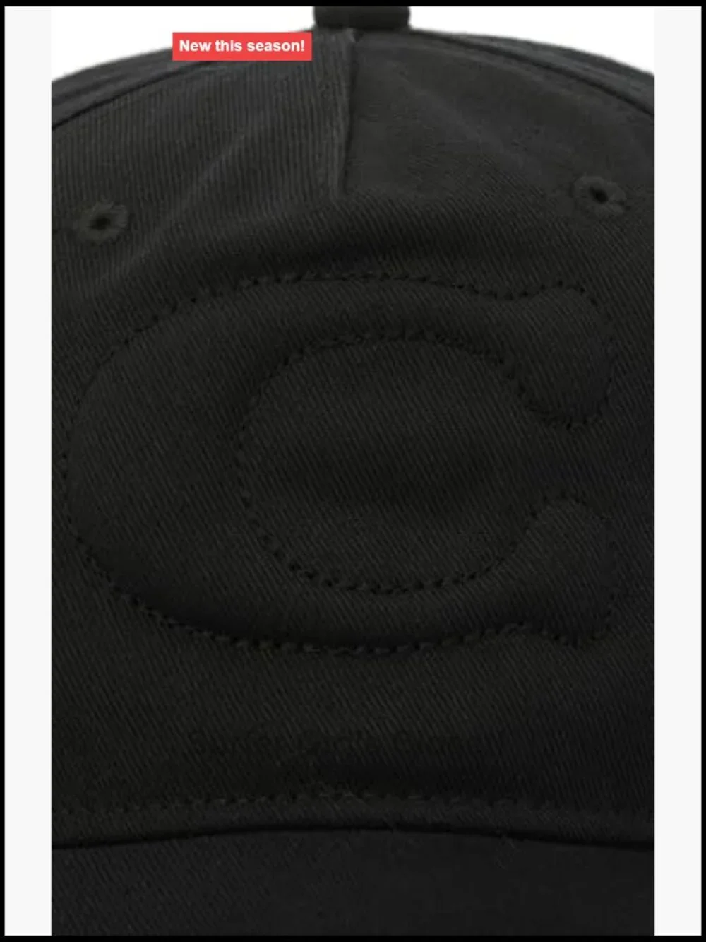 Sculpted C Signature Canvas Baseball Hat, Cotton, Lightweight, Pull-On